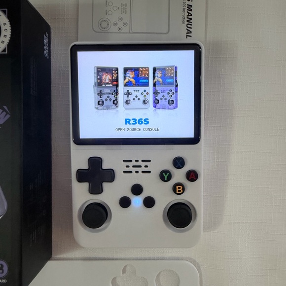 WHITE Handheld Game Console with 22,856 Games